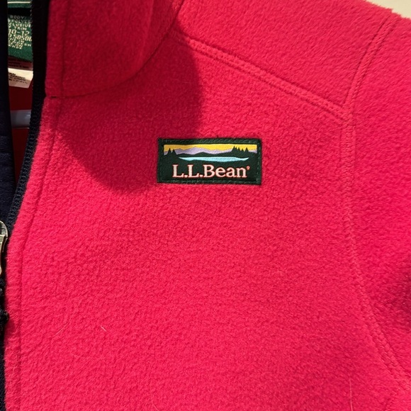 L.L. Bean girls hot pink fleece, size M (10/12) - Picture 2 of 4